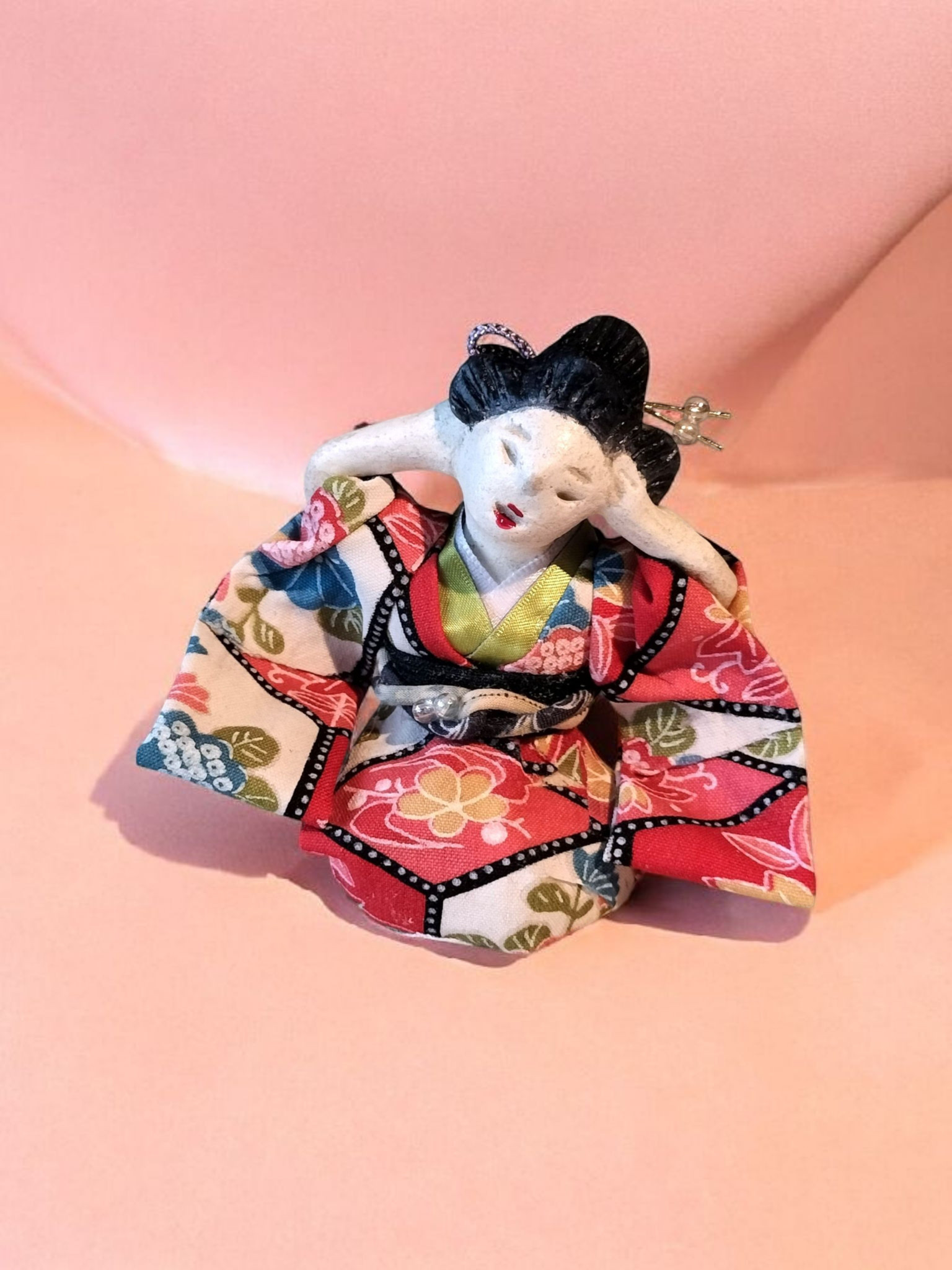 土人形　和着物土人形