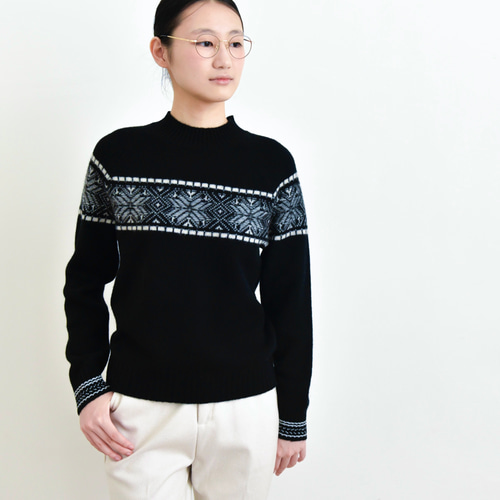 カシミヤ100%☆北欧柄】厚手│ノルディック│クリスマス│ニット