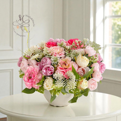 光触媒 ロココ調 スワッグ クリスマスリース 造花 胡蝶蘭 誕生日