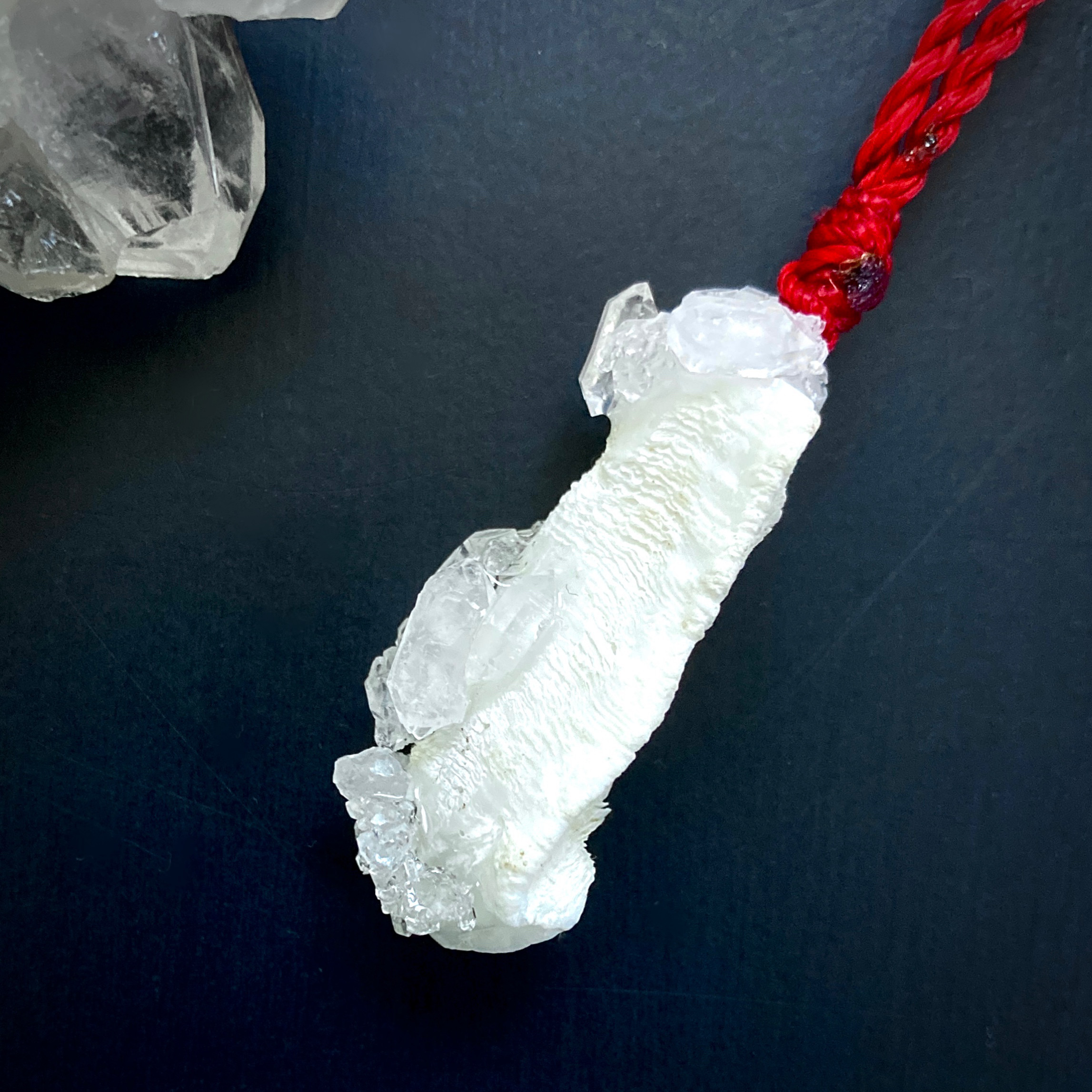 ケオン石とモロッコ水晶のネックレス　小