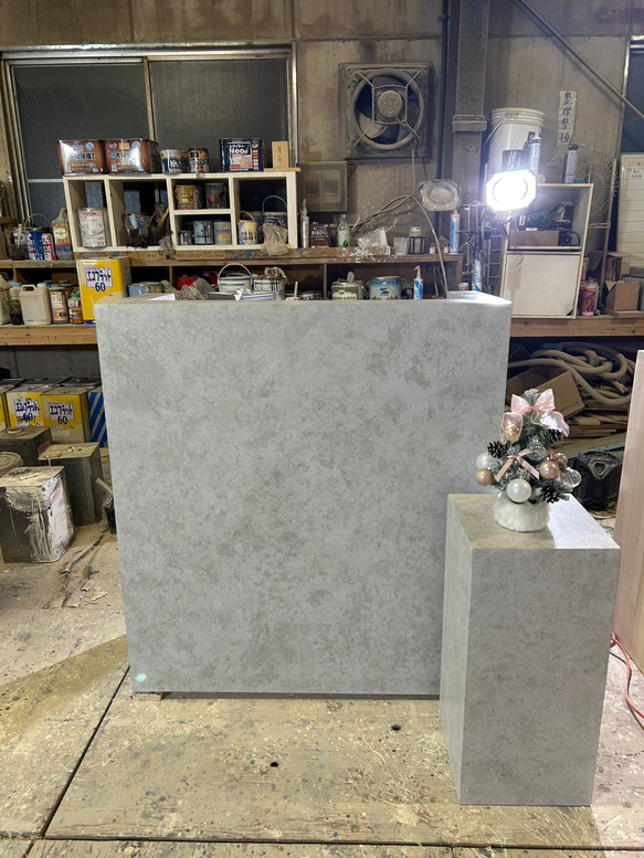 【石っぽいシリーズ】　レジカウンター　受付カウンター　レジ台 6枚目の画像