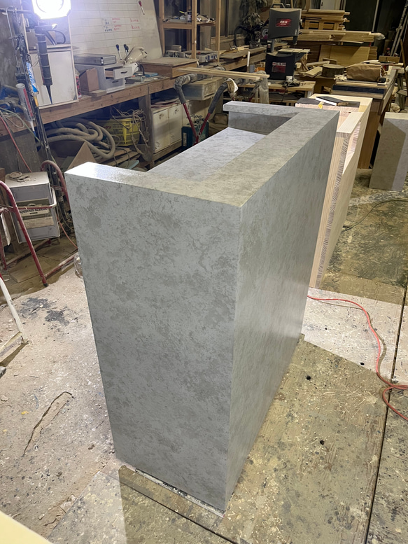 【石っぽいシリーズ】　レジカウンター　受付カウンター　レジ台 12枚目の画像