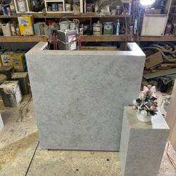 【石っぽいシリーズ】　レジカウンター　受付カウンター　レジ台 10枚目の画像