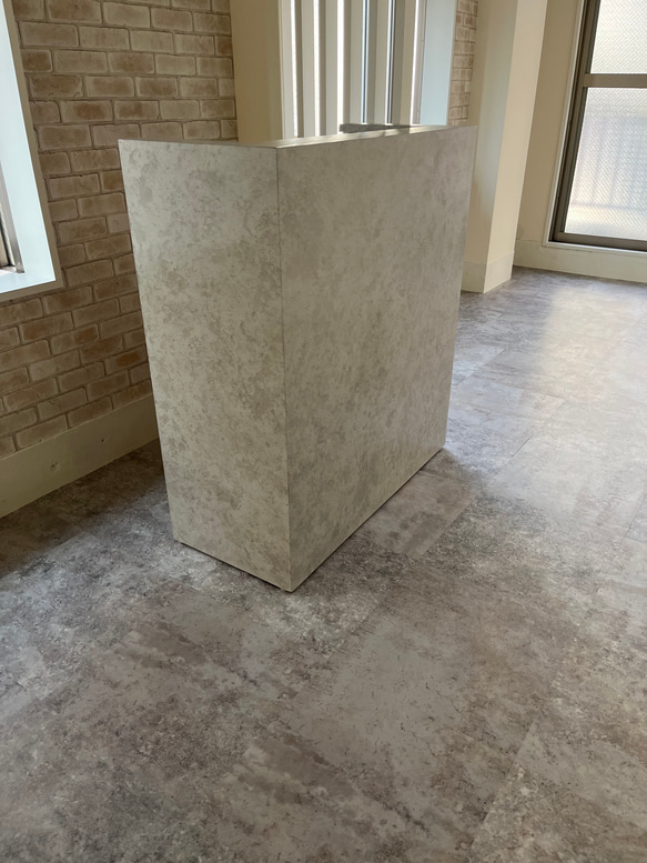 【石っぽいシリーズ】　レジカウンター　受付カウンター　レジ台 2枚目の画像