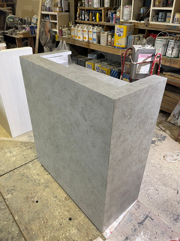 【石っぽいシリーズ】　レジカウンター　受付カウンター　レジ台 3枚目の画像