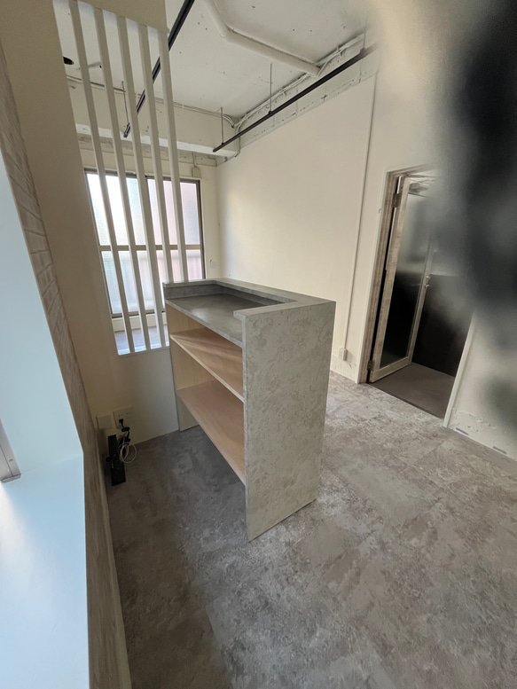 【石っぽいシリーズ】　レジカウンター　受付カウンター　レジ台 14枚目の画像