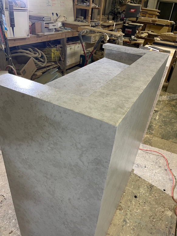 【石っぽいシリーズ】　レジカウンター　受付カウンター　レジ台 7枚目の画像