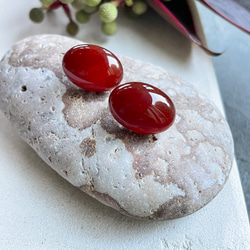 【赤で魅せる】 Pierre de Calme（ピエール・ド・カルム)ピアス 8枚目の画像