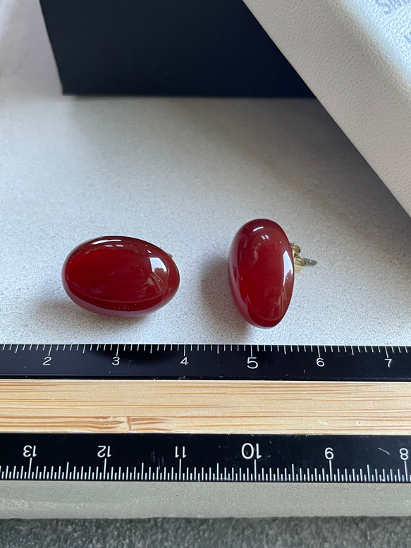 【赤で魅せる】 Pierre de Calme（ピエール・ド・カルム)ピアス 19枚目の画像