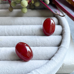 【赤で魅せる】 Pierre de Calme（ピエール・ド・カルム)ピアス 11枚目の画像