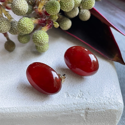 【赤で魅せる】 Pierre de Calme（ピエール・ド・カルム)ピアス 14枚目の画像