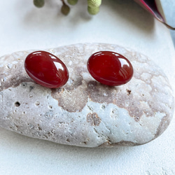 【赤で魅せる】 Pierre de Calme（ピエール・ド・カルム)ピアス 7枚目の画像