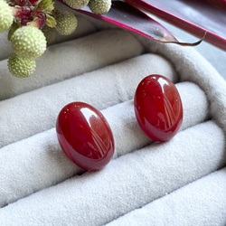 【赤で魅せる】 Pierre de Calme（ピエール・ド・カルム)ピアス 13枚目の画像