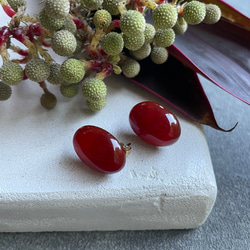 【赤で魅せる】 Pierre de Calme（ピエール・ド・カルム)ピアス 17枚目の画像