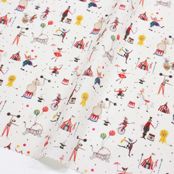 新柄！ハーフカットサイズ！ドイツ！『acufactum　アクファクタム　サーカス地』～約75cm×50㎝でカット済み～ 1枚目の画像