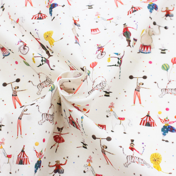 新柄！ハーフカットサイズ！ドイツ！『acufactum　アクファクタム　サーカス地』～約75cm×50㎝でカット済み～ 5枚目の画像