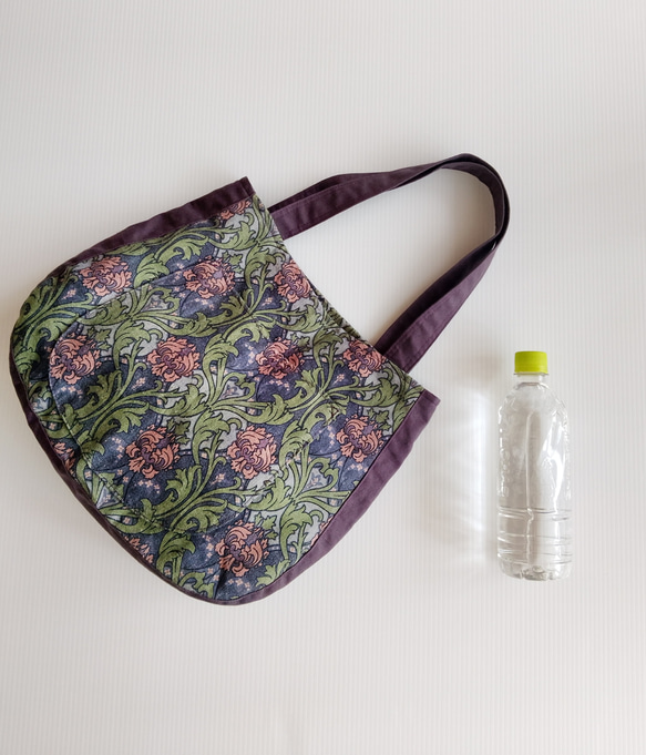 バル~ントートパープル系  外側ポケット付き 2枚目の画像