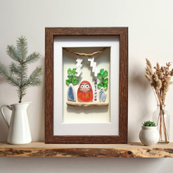 シーグラスアート『 花火.。.:*‧⁺ ⊹˚.』他1点 スイカと花火〉シーグラスアート その他アート moon 通販 17908081