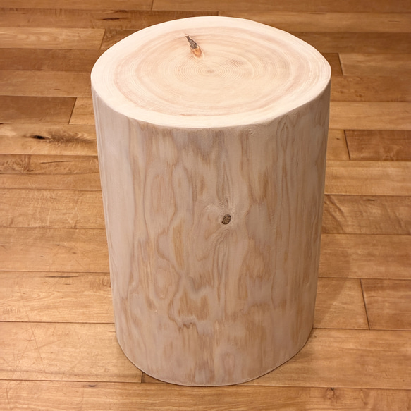 Hinoki  Wood  Stool  No.1474 1枚目の画像