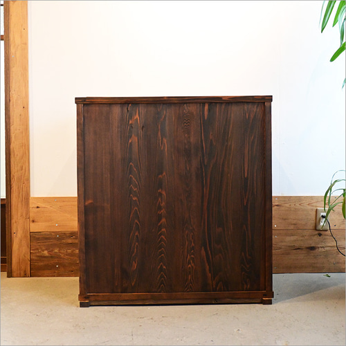 ガラスキャビネット 食器棚 飾り棚 リメイク品 カップボード 北欧