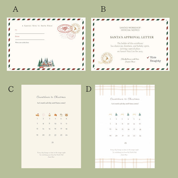 クリスマス限定ポストカード⌇サンタさんから届く4つの物語 13枚目の画像