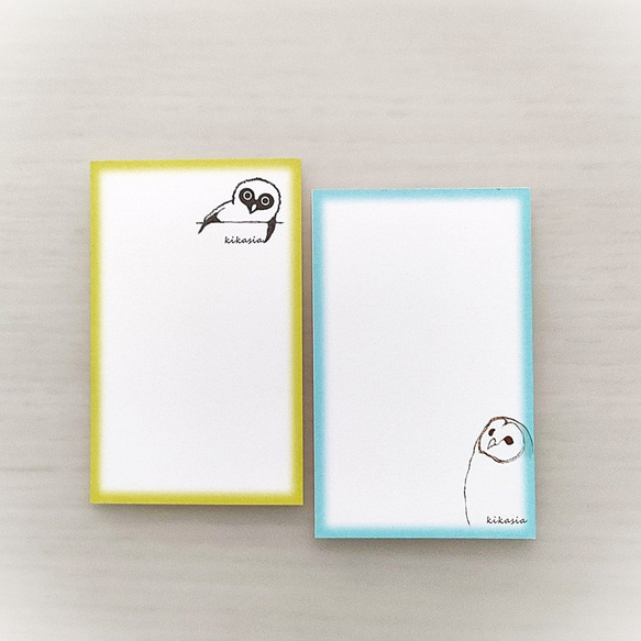 【ふくろうたちのminiメッセージカード】 3枚目の画像