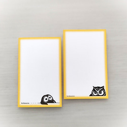 【ふくろうたちのminiメッセージカード】 4枚目の画像