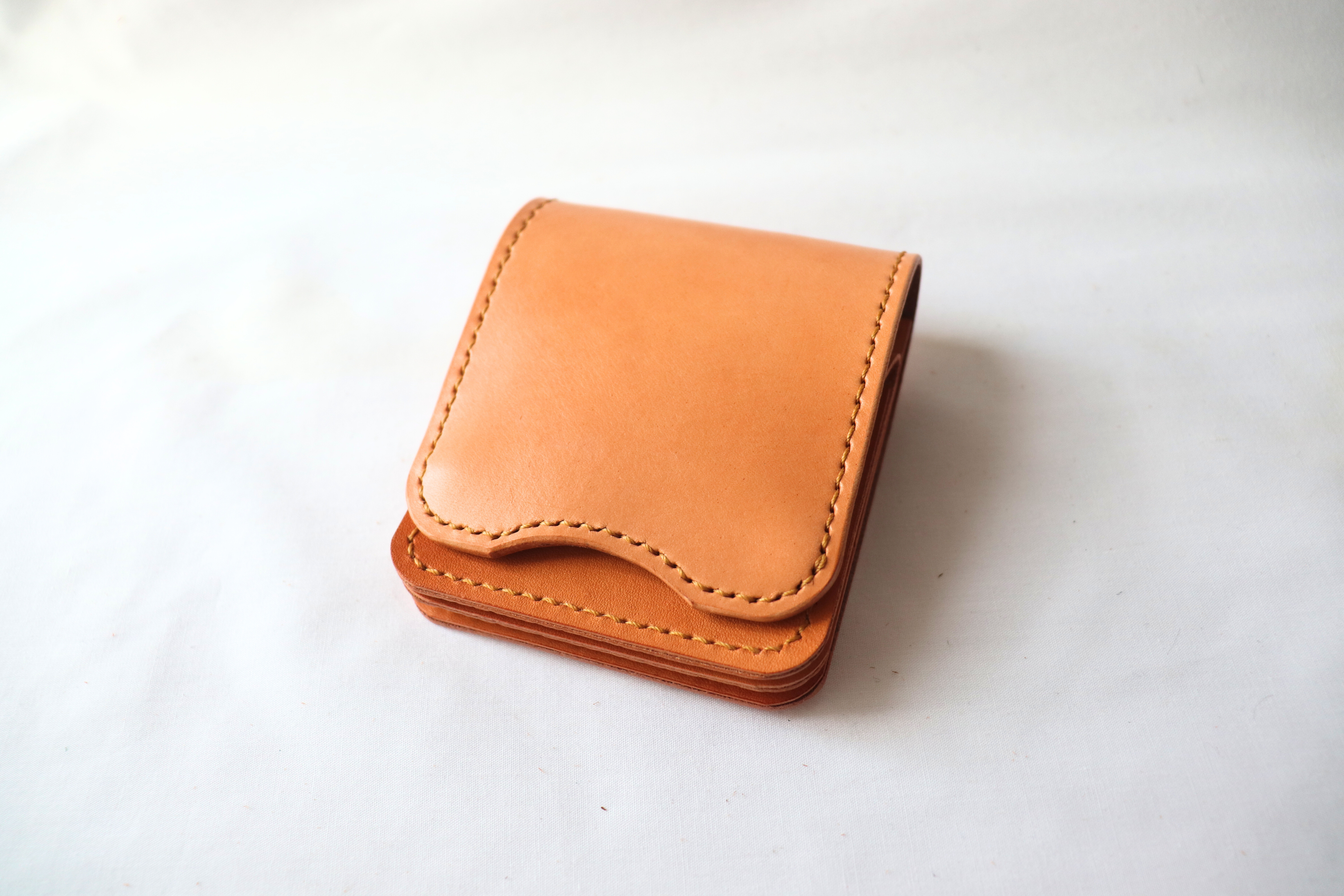 ハーマンオーク革　compact wallet