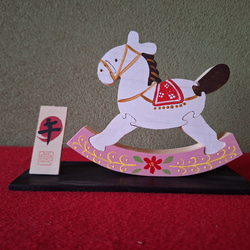 2026年干支「午」 駆ける馬 [木工アート] その他インテリア雑貨