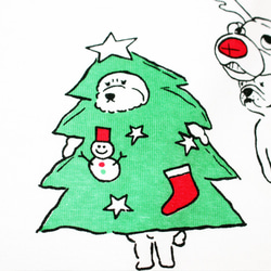 やる気のない犬たちのクリスマスパーティー　スウェット 5枚目の画像