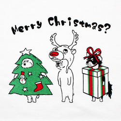 やる気のない犬たちのクリスマスパーティー　スウェット 3枚目の画像