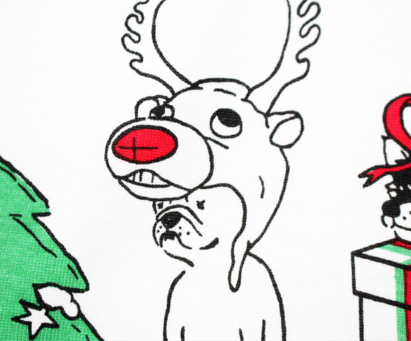 やる気のない犬たちのクリスマスパーティー　スウェット 6枚目の画像