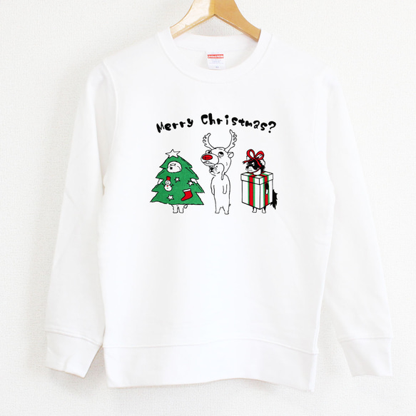 やる気のない犬たちのクリスマスパーティー　スウェット 2枚目の画像