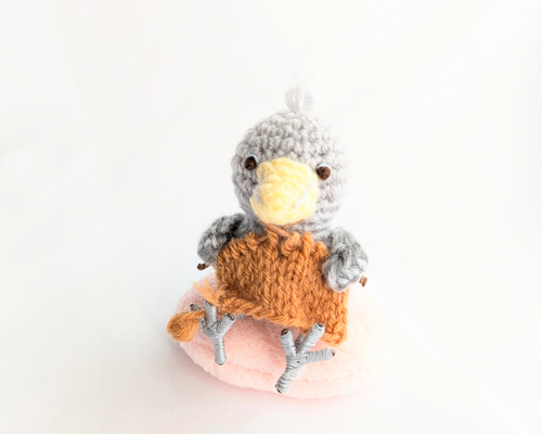 ハシビロコウ ハンドメイド　ハシビロコウ　あみぐるみ #編みぐるみ職人作 #ハシビロコウ #編みぐるみ あみぐるみ