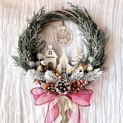 最終SALE！直径約26センチ！Happy Christmas♡クリスマスリース