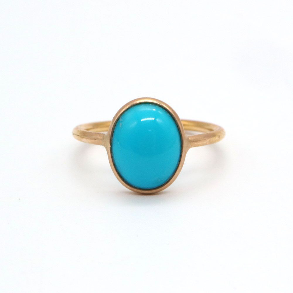 CE-R-2 【CERCA】スリーピングビューティーターコイズリング 10K(10号)