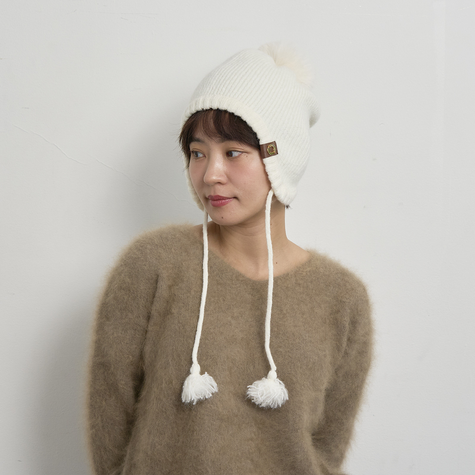 パイロットニットキャップ/オフホワイト　255-12-206 4,224円