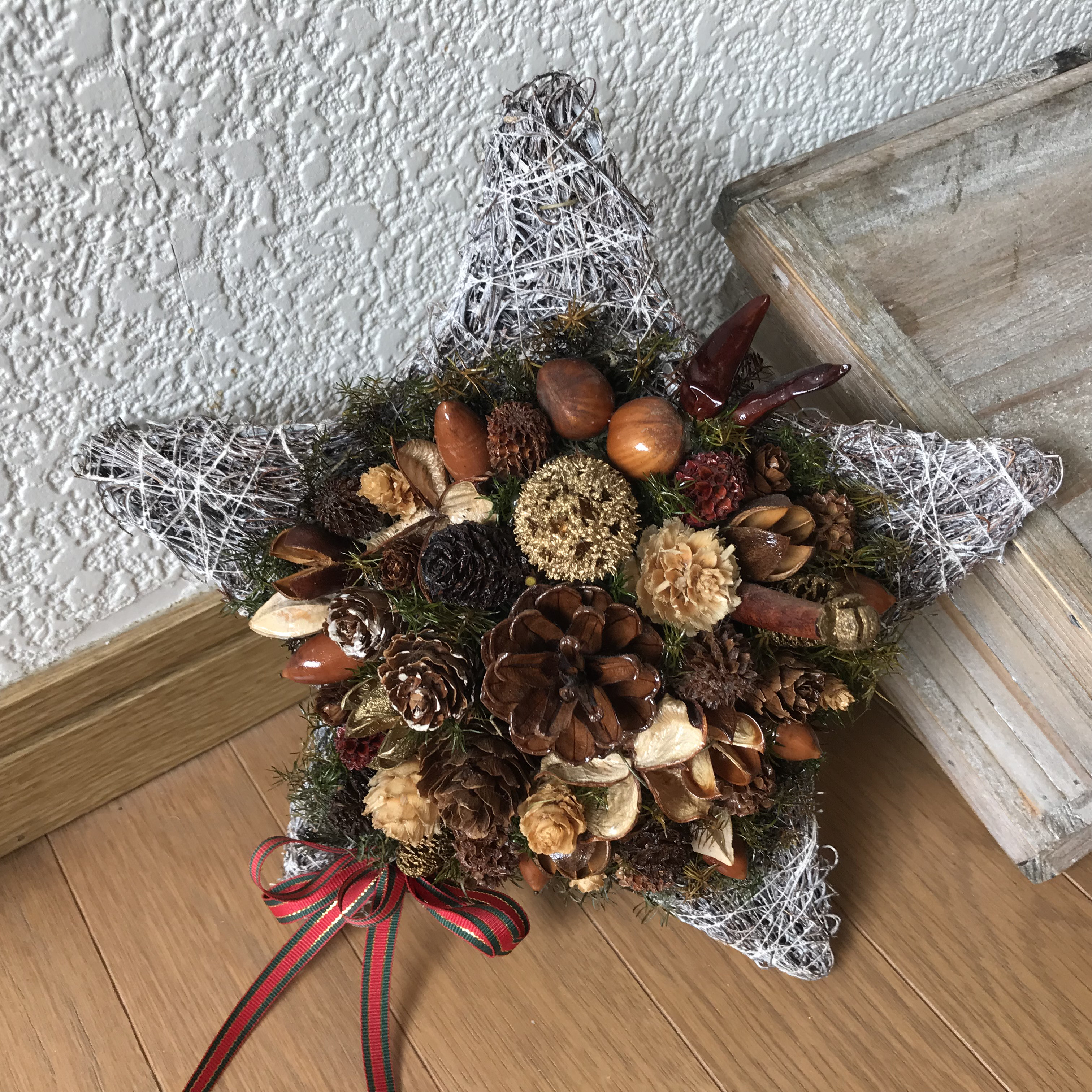 《超早割》北欧の森のシックでアンティークなクリスマス＊スターリース（残すところ3点のみ）