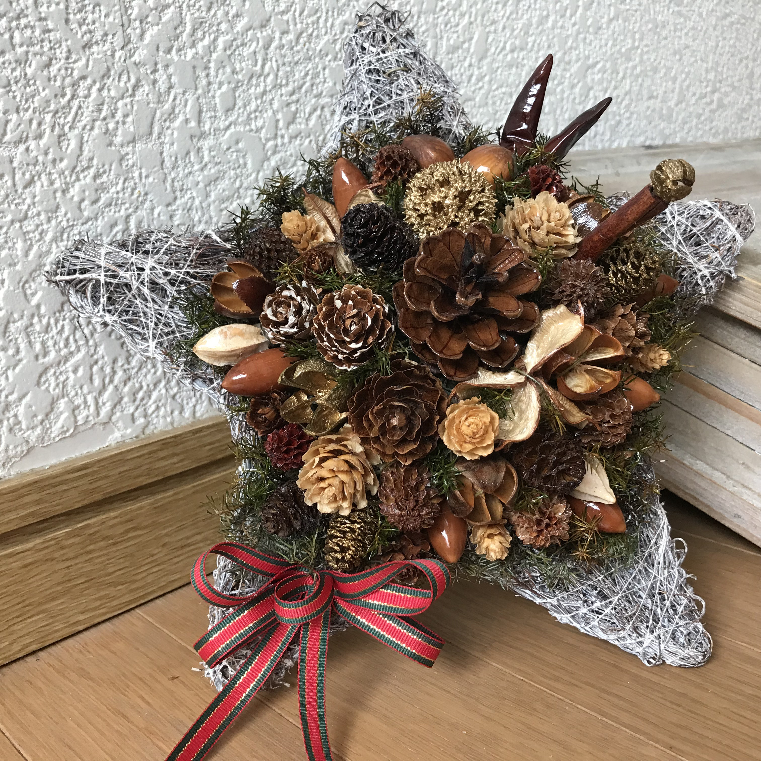 《超早割》北欧の森のシックでアンティークなクリスマス＊スターリース（残すところ3点のみ）