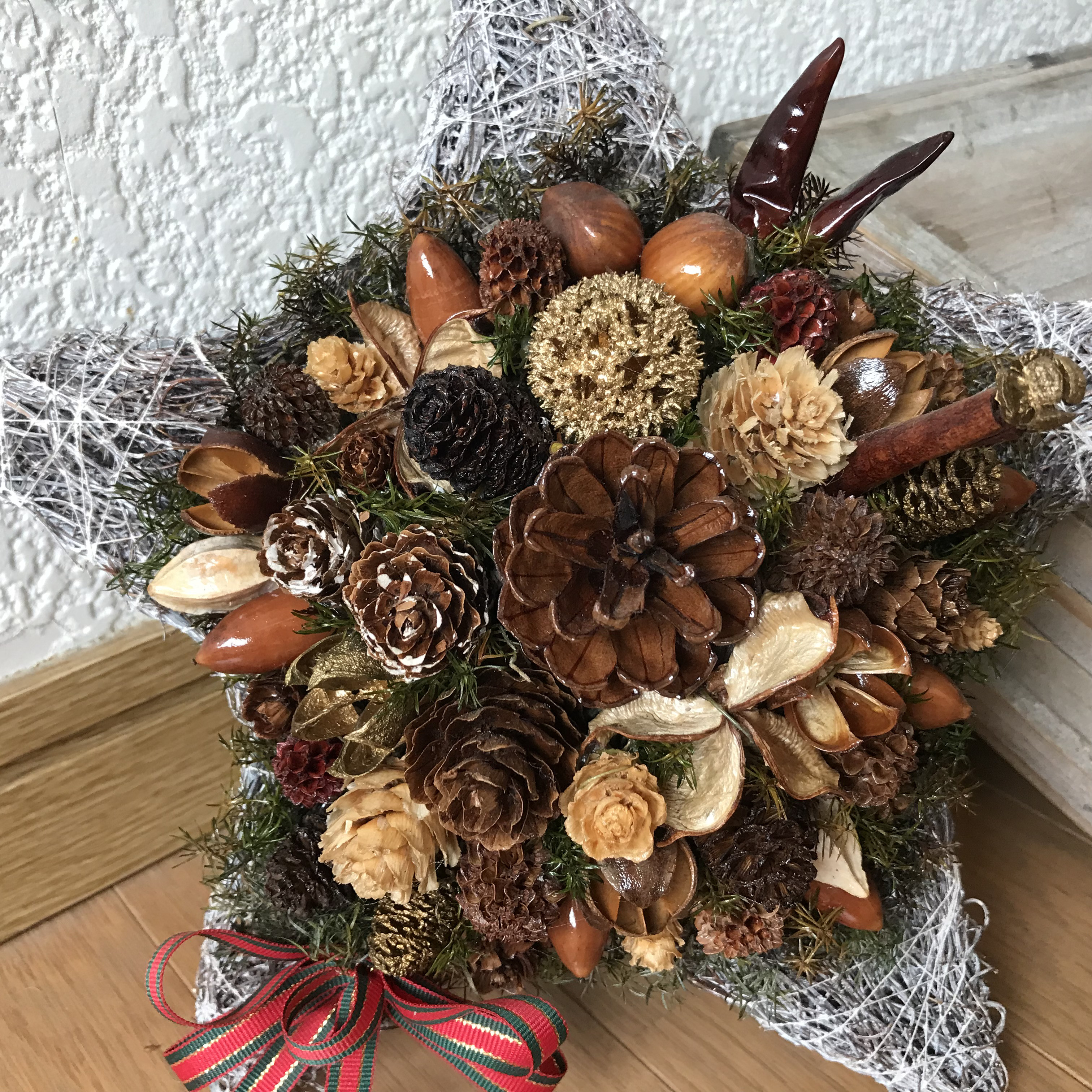 《超早割》北欧の森のシックでアンティークなクリスマス＊スターリース（残すところ3点のみ）