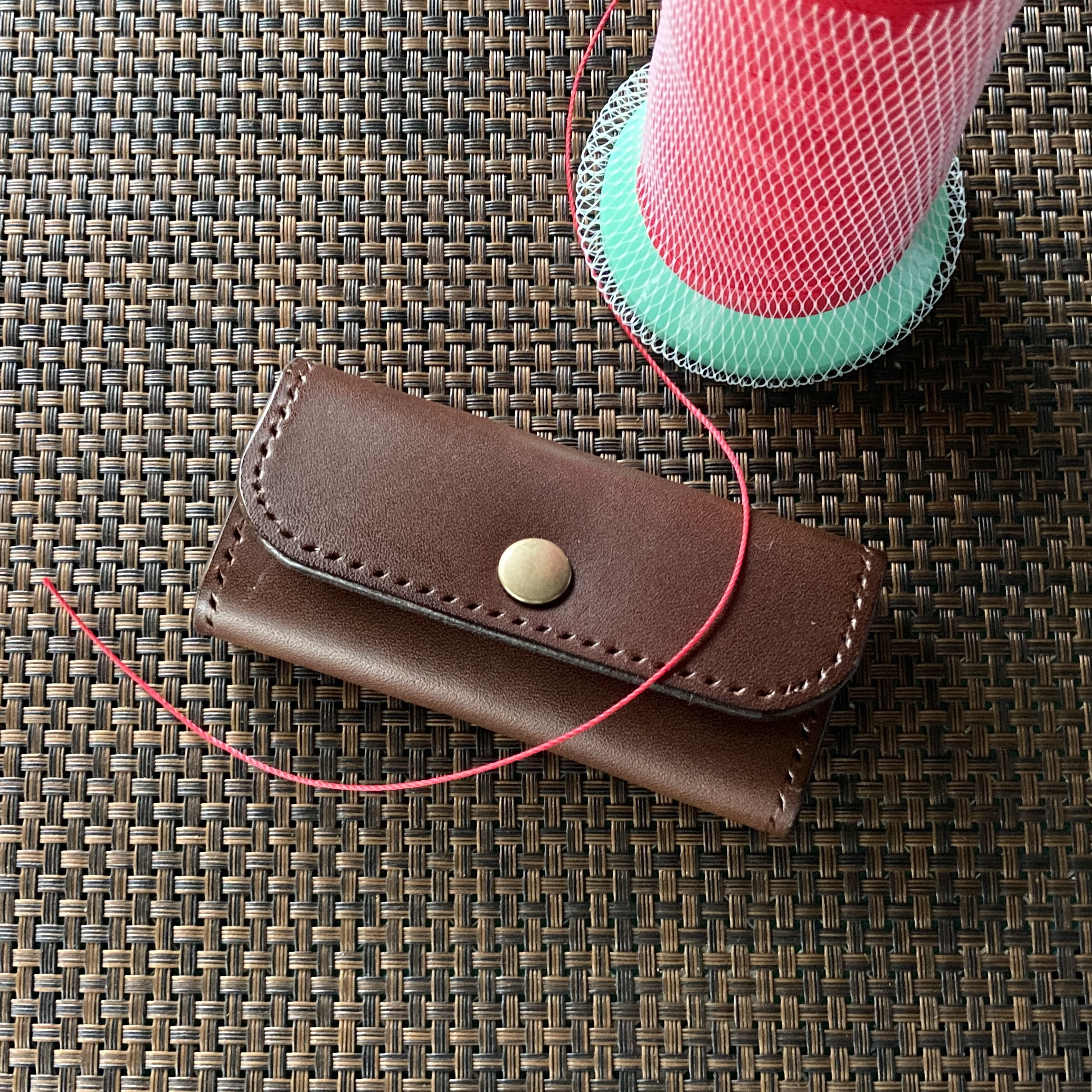 creema限定【3連・Cﾇﾒ革焦茶oil】キーケース KC3-20dbn 鍵収納 251214