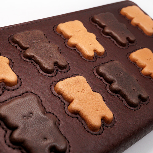 くまちゃんブラウニー長財布（牛革製）／お菓子な革小物 長財布 EARL'S