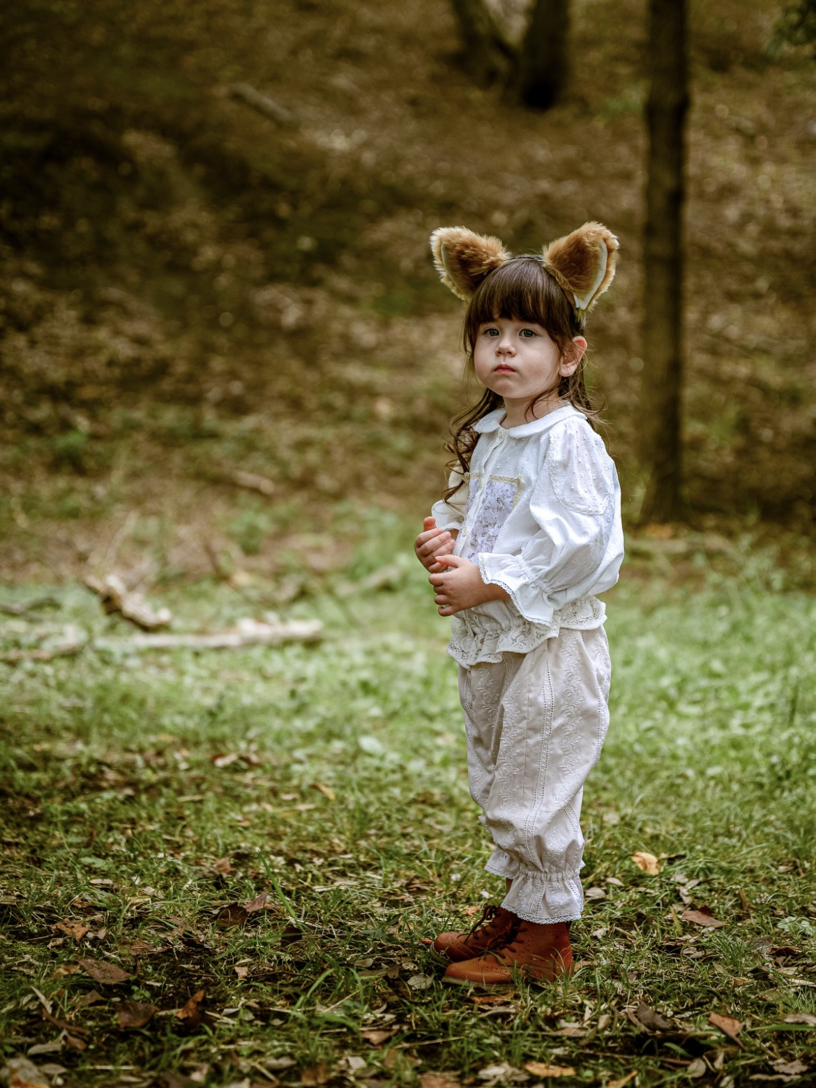 【ナチュラルヴィンテージ好きさんへ】クラシカルレースパンツ｜ベージュ｜刺繍｜レースパンツ｜バースデーフォト｜ペチパンツ