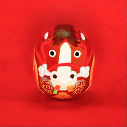 受注制作,再販9Creema限定】干支だるま 如意辰 2体セット｜アート