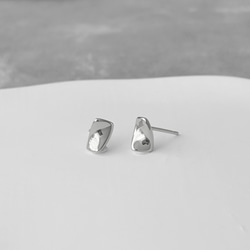 Melt Silverピアス  ニュアンスシルバースキンピアス シルバー925 9枚目の画像