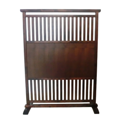 楢無垢材のシンプル衝立木製スリットデザイン間仕切り⑪ 楢無垢材のシンプル衝立木製スリットデザイン間仕切り⑪