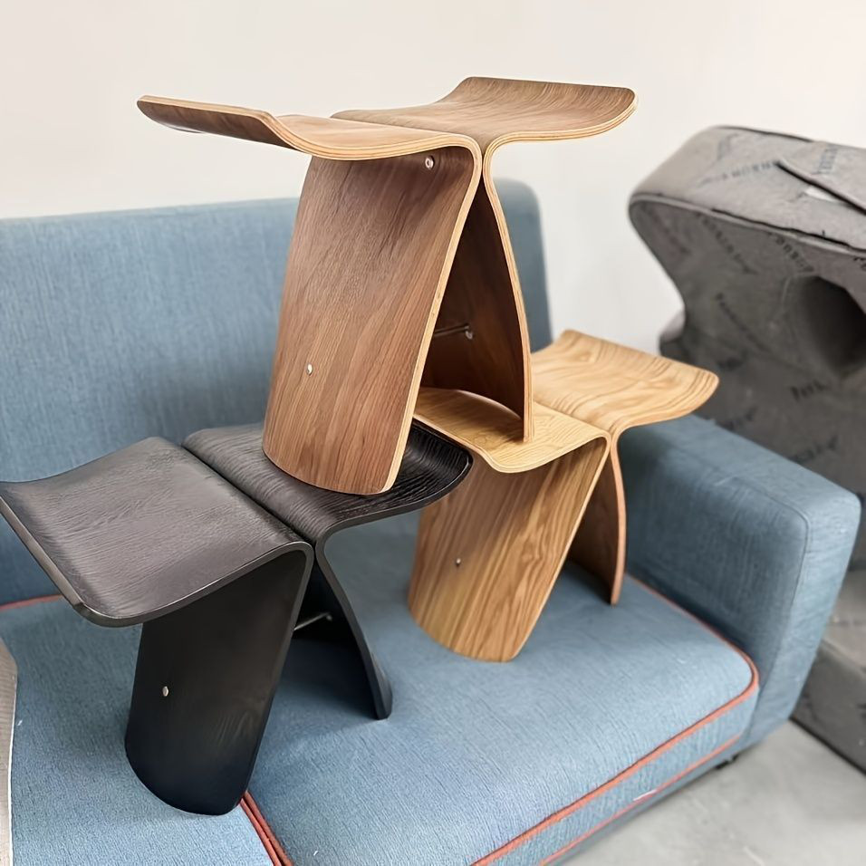 チェア 椅子 インテリア ベンチ ヨーロッパ風 無垢材 低い木製の小さな座席 豪華な靴交換ベンチ 家庭用家具 木製