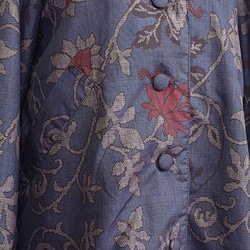 f7 ラグランスリーブコート 総裏付  着物リメイク 大島紬 Мサイズ 15枚目の画像