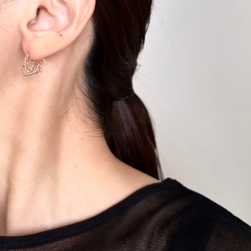 14kgf Middle フープ ピアス ピアス（フープ） f accessory 通販