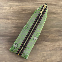 畳縁　笔盒　日式　青蘋果　兔子　綠色的 第3張的照片